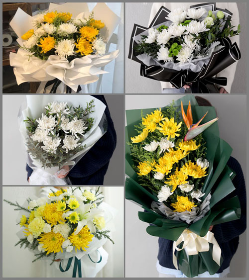 广东梅州市五华县横陂镇桐树村白事花束代送